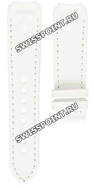 Белый кожаный ремешок Tissot T610030086, теленок, 20/18, без замка, для часов Tissot T-Touch Z252/352