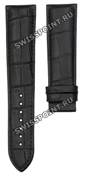 Черный кожаный ремешок Tissot T610034057, удлиненный, 23/20 XL, теленок, без замка, для часов Tissot T-Sport PRC 200 T055.427, T055427