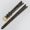 Коричневый кожаный ремешок Balmain B0730063, 11/8, с вырезом 4 мм, желтая пряжка, для часов Balmain Elegance 1930, 2925