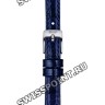 Синий кожаный ремешок Tissot T600046152, 12/10, стальная пряжка, для часов Tissot Heritage T128.109.16.042.00 Heritage Porto