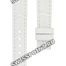 Белый кожаный ремешок Tissot T610033107, имитация крокодила, 14/12, без замка, для часов Tissot T-Wave T023.210