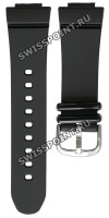 Черный полимерный ремешок Casio 10389108 для часов Casio BGA-131-1B, BGA-132-1B, BGA-133-1B, BGA-1600-1B1, BGA-1601-1B