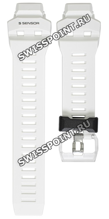 Белый полимерный ремешок Casio 10618761 для часов Casio GBD-H1000-7A9