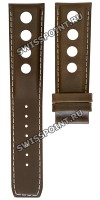 Коричневый кожаный ремешок Tissot T610045130, теленок, 22/20, без замка, для часов Tissot Heritage 1973 T124.427