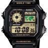 Черный полимерный ремешок Casio 10365960 для часов Casio AE-1200, AE-1300, F-108, W-216