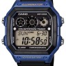 Черный полимерный ремешок Casio 10365960 для часов Casio AE-1200, AE-1300, F-108, W-216