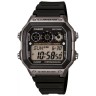 Черный полимерный ремешок Casio 10365960 для часов Casio AE-1200, AE-1300, F-108, W-216