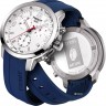 Синий каучуковый ремешок Tissot T603038014, интегрированный, стальная пряжка, для часов Tissot PRC 200 T055.410, T055.417, T055417A, T055.430
