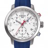 Синий каучуковый ремешок Tissot T603038014, интегрированный, стальная пряжка, для часов Tissot PRC 200 T055.410, T055.417, T055417A, T055.430