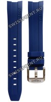 Синий каучуковый ремешок Tissot T603038014, интегрированный, стальная пряжка, для часов Tissot PRC 200 T055.410, T055.417, T055417A, T055.430
