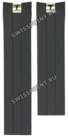 Черный каучуковый ремешок Tissot T610030240, без замка, для часов Tissot PRS 330 T076.417.17.057.00, T076.417.17.087.00
