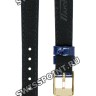 Синий кожаный ремешок Tissot T600046154, 12/10, желтая пряжка, для часов Tissot Heritage T128.109.36.022.00 Heritage Porto