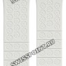 Белый силиконовый ремешок Tissot T610035118, интегрированный, без клипсы, для часов Tissot T-Touch Solar T075.220.17.017.00, T075.220.17.047.00