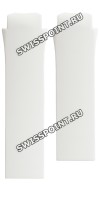 Белый силиконовый ремешок Tissot T610035118, интегрированный, без клипсы, для часов Tissot T-Touch Solar T075.220.17.017.00, T075.220.17.047.00