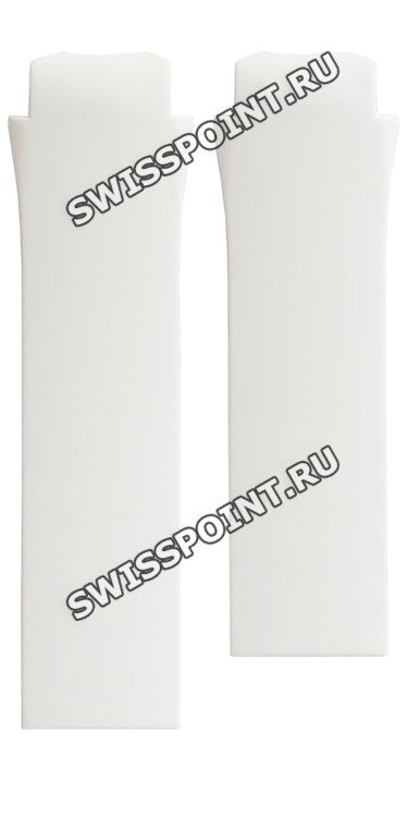 Белый силиконовый ремешок Tissot T610035118, интегрированный, без клипсы, для часов Tissot T-Touch Solar T075.220.17.017.00, T075.220.17.047.00
