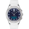 Белый силиконовый ремешок Tissot T610035118, интегрированный, без клипсы, для часов Tissot T-Touch Solar T075.220.17.017.00, T075.220.17.047.00