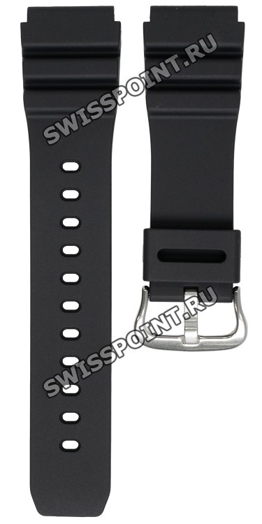 Черный полимерный ремешок Casio 10391336 для часов Casio MDV-106-1A, MDV-106B-1A1, MDV-106-7A, MDV-106B-1A2, MDV-106B-1A3