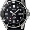 Черный полимерный ремешок Casio 10391336 для часов Casio MDV-106-1A, MDV-106B-1A1, MDV-106-7A, MDV-106B-1A2, MDV-106B-1A3