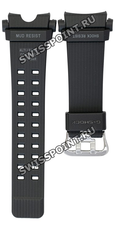 Черный полимерный ремешок Casio 10606825 для часов Casio GG-B100-1B