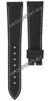 Черный кожаный ремешок Longines L682155300, 19/16, без замка, для часов Longines Legend Diver L3.374.4.50.0