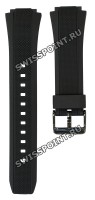 Черный полимерный ремешок Casio 10366009 для часов Casio EFA-131PB-1A, EFA-131RBSP-1B