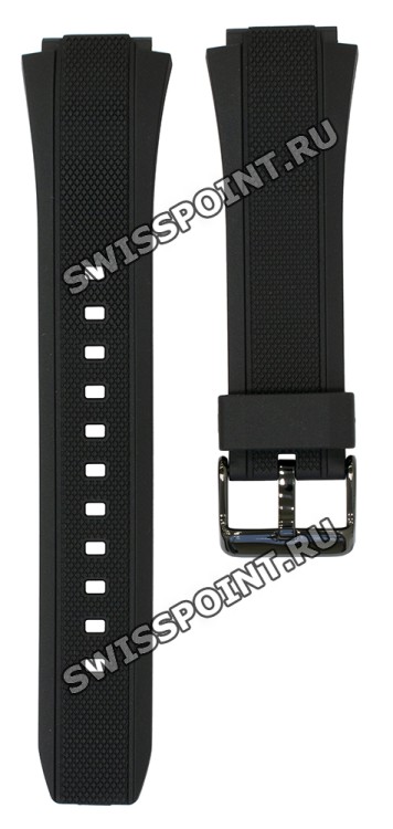 Черный полимерный ремешок Casio 10366009 для часов Casio EFA-131PB-1A, EFA-131RBSP-1B