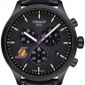 Черный кожаный ремешок Tissot T600041556, теленок, 22/20, черная пряжка, для часов Tissot Chrono XL T116.617