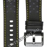 Черный кожаный ремешок Tissot T600041556, теленок, 22/20, черная пряжка, для часов Tissot Chrono XL T116.617