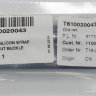 Ремешок синий, силикон, интегрированный, без замка, TISSOT T-TOUCH (Z252) T610020043 для часов TISSOT