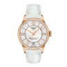 Белый кожаный ремешок Tissot T610036799, имитация крокодила,16/14, без замка, для часов Tissot Chemin des Tourelles Powermatic 80 Lady T099.207.16.116.00, T099.207.36.118.00