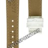 Белый кожаный ремешок Tissot T610036799, имитация крокодила,16/14, без замка, для часов Tissot Chemin des Tourelles Powermatic 80 Lady T099.207.16.116.00, T099.207.36.118.00