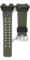 Зеленый полимерный ремешок Casio 10595228 для часов Casio GG-B100-1A3