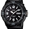 Черный полимерный ремешок Casio 10393907 для часов Casio MRW-200H-1B, MRW-200H-1B2, MRW-200H-1B3, MRW-200H-1E, MRW-200H-2B2, MRW-200H-9B