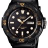Черный полимерный ремешок Casio 10393907 для часов Casio MRW-200H-1B, MRW-200H-1B2, MRW-200H-1B3, MRW-200H-1E, MRW-200H-2B2, MRW-200H-9B