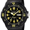 Черный полимерный ремешок Casio 10393907 для часов Casio MRW-200H-1B, MRW-200H-1B2, MRW-200H-1B3, MRW-200H-1E, MRW-200H-2B2, MRW-200H-9B