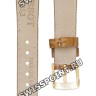 Коричневый ремешок Tissot T600032061, теленок, имитация крокодила, желтая пряжка, 15/12, для часов Tissot New Helvetia T-Gold G615