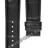 Черный кожаный ремешок Tissot T610045398, теленок, 21/18, без замка, для часов Tissot Gentleman T127.407, T127.410