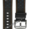 Черный кожаный ремешок Tissot T600041558, теленок, 22/20, черная пряжка, для часов Tissot Chrono XL T116.617