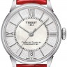 Красный кожаный ремешок Tissot T610036801, лаковый, имитация крокодила, 16/14, без замка, для часов Tissot Chemin des Tourelles Powermatic 80 Lady T099.207