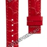 Красный кожаный ремешок Tissot T610036801, лаковый, имитация крокодила, 16/14, без замка, для часов Tissot Chemin des Tourelles Powermatic 80 Lady T099.207