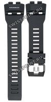 Черный полимерный ремешок Casio 10610292 для часов Casio GBD-100-1E, GBD-100SM-1E