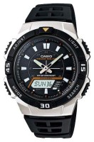 Черный полимерный ремешок Casio 10395812 для часов Casio AQ-S800W-1
