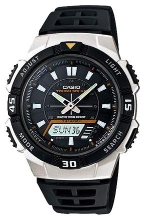 Черный полимерный ремешок Casio 10395812 для часов Casio AQ-S800W-1