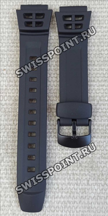 Черный полимерный ремешок Casio 10395812 для часов Casio AQ-S800W-1