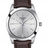 Коричневый кожаный ремешок Tissot T610045400, теленок, 21/18, без замка, для часов Tissot Gentleman T127.407, T127.410