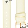Бежевый кожаный/сатиновый ремешок Orient QVDEUMRW, 16/14 мм, розовая пряжка, для часов Orient FUNEK002W