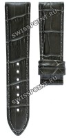 Серый кожаный ремешок Tissot T610037722, имитация крокодила, 20/18, без замка, для часов Tissot Tradition T063.610