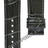 Серый кожаный ремешок Tissot T610037722, имитация крокодила, 20/18, без замка, для часов Tissot Tradition T063.610