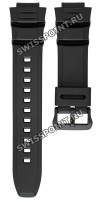 Черный полимерный ремешок Casio 10395874 для часов Casio W-S220-1A, W-S220-9A, HDD-S100-1A