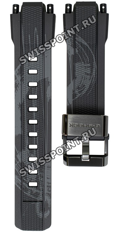 Черный полимерный ремешок Casio 10613269 для часов Casio MTG-B1000TJ-1A